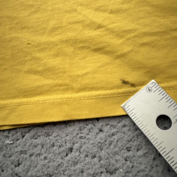 American Giant Shirt Mens Large Yellow V-Neck Supima Cotton Made in USA Tee - Picture 3 of 11